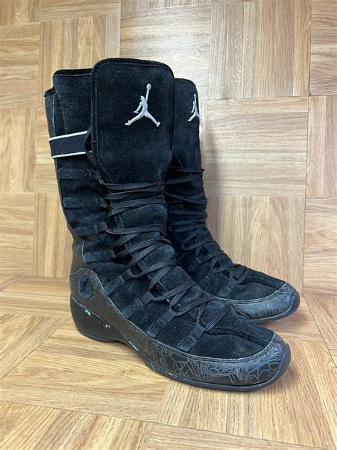 RARE🔥 Nike Air Jordan Jazzy Belle Boots Black Ostric… - Gem