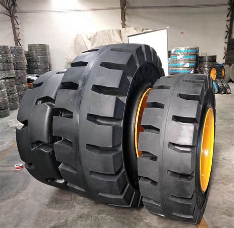 L5 Pattern Solid Tyre 23.5-25 23.5X25 with Holes Wheel Rim 19.5-25 for ...