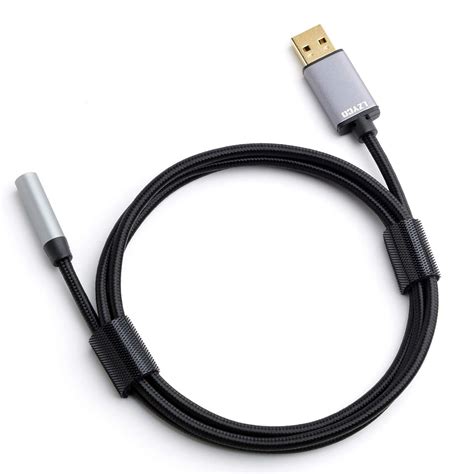 Long USB to Audio Jack Adapter Cable 4ft /120cm LZYCO External Stereo ...