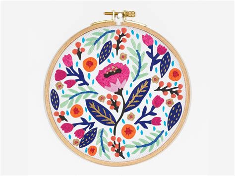 20 Floral Embroidery Patterns