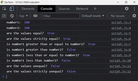 Image result for JavaScript Comparison Operators