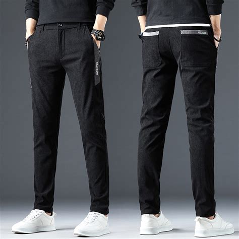 Contrast Stripe Corduroy Pants // Black (31) - Amedeo Exclusive ...