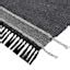 Hutton Black Flatweave Tassel Runner 2x7 | At Home