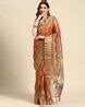 Buy Orange Sarees for Women by KAIZEN TEXO FAB Online | Ajio.com