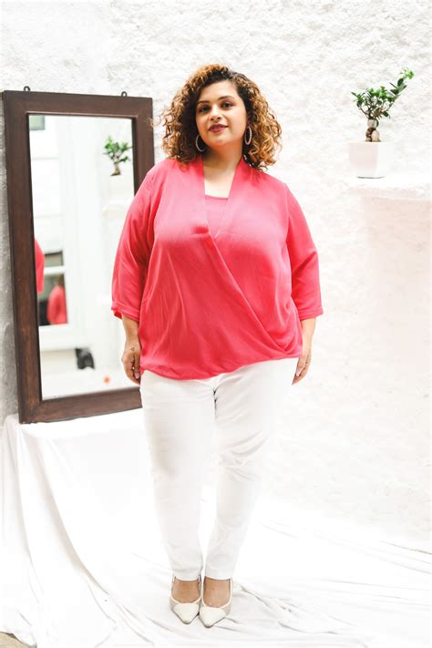 Plus Size Red Tops - Stylish Red Tops for Curvy Women Online – The Pink ...