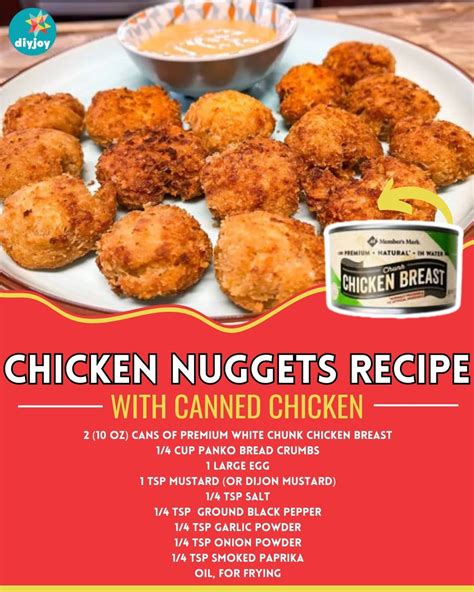 Make Chicken Nuggets With Canned Chicken - DIY Joy