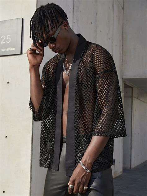 Mens Mesh Shirt Sheer at Sandra Madrigal blog