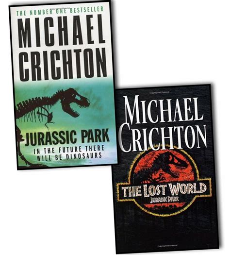 Michael Crichton Jurassic Park 2 Books Collection Set (Jurassic Park ...
