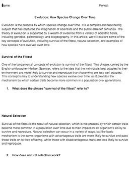 Image result for The Evolution of Language Reading Answers