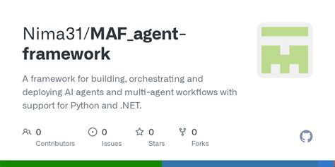 GitHub - microsoft/agent-framework: A framework for building, orchestrating and deploying AI agents  Vector Art