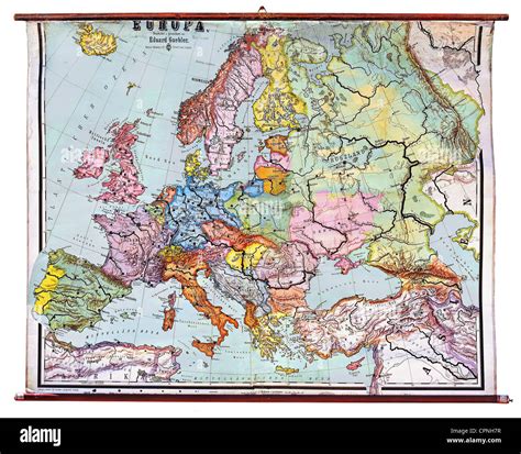 Mapa En Blanco De Europa 1920 Map Of Europe 1920 Black And White Stock