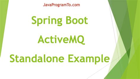 Image result for Spring Boot ActiveMQ Example