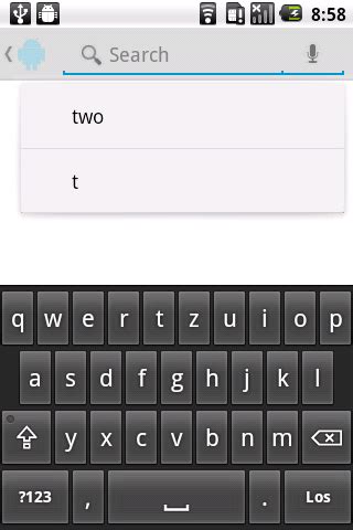 Image result for Android Activity Search Advanced Search Toggle
