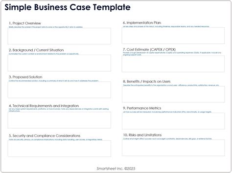 Business Case Template Word Ready To Use Business Case Templates