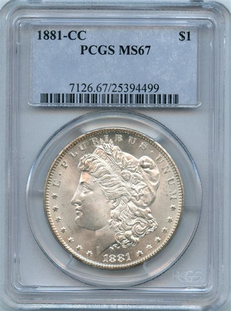 1881-CC Morgan Silver Dollar PCGS MS67 - American Rare Coin and Bullion