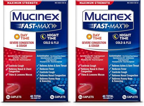 Buy Maximum Strength Mucinex Fast-Max Day Time Severe Congestion and ...