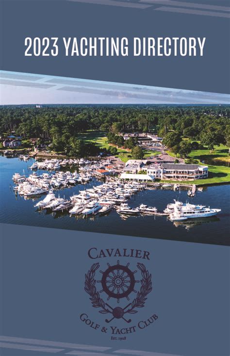 Cavalier Golf & Yacht Club Cavalier Yachting Division
