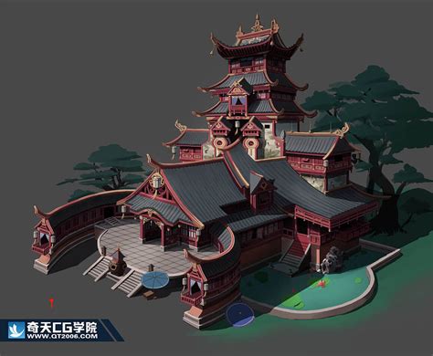 游戏场景建筑设计-中国风建筑|插画|游戏原画|奇天CG学院 - 原创作品 - 站酷 (ZCOOL)