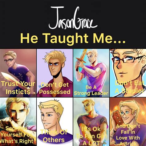 Jason Grace Taught Us | Percy jackson quotes, Percy jackson memes ...