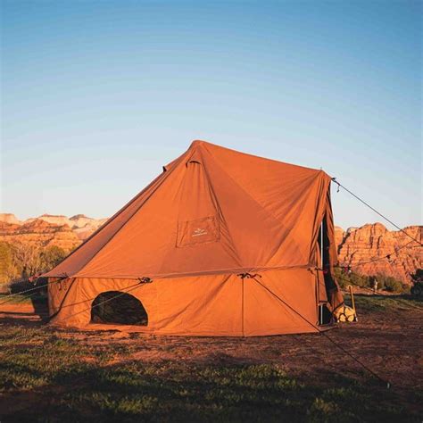 Buy WHITEDUCK Regatta Canvas Bell Tent w/Stove Jack - Brown Color ...