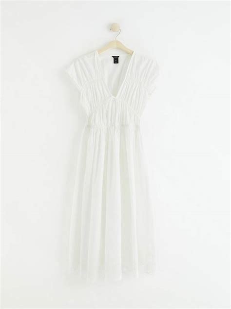 Shot sleeve midi dress | Lindex