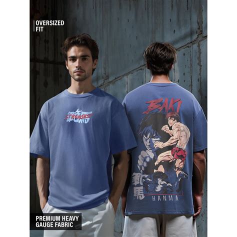Buy The Souled Store Official Baki Hanma The Strongest Oversized T ...