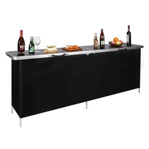 REDCAMP Portable Bar Table, Pop Up Folding Mobile Bar Bartender Table ...