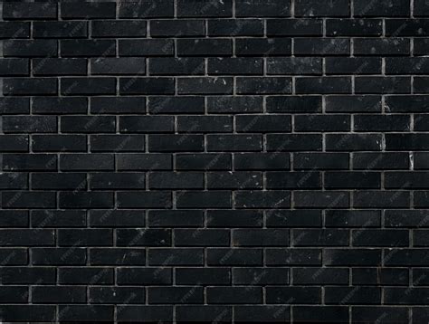 Premium Photo | Abstract black brick wall texture