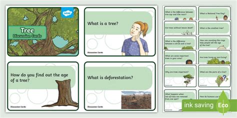 Tree Discussion Cards (teacher made) - Twinkl
