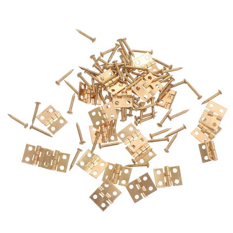 Mini Hinge Retro Brass Hinges: 20pcs Small Hinges Butt Hinges 10mm ...