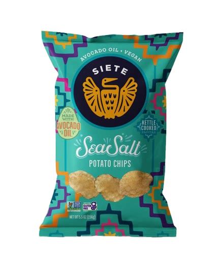 Siete Kettle Cooked Potato Chips Sea Salt -- 5.5 oz - Vitacost