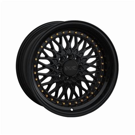 XXR 536 15x8 4x100/4x114.3 0et Black / Gold Rivets India | Ubuy