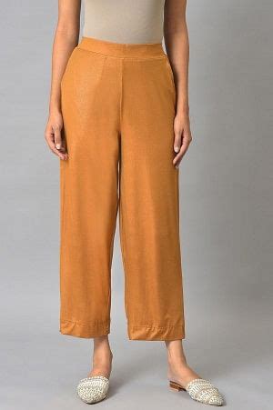 Buy Brown Knitted Narrow Palazzo Online for Woman | Shop for Aurelia