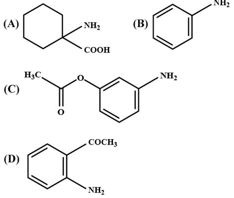 The increasing order of diazotisation of the following compounds is