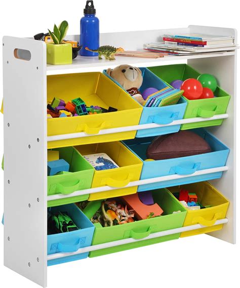Buy SONGMICS Toy Organizer and Storage Bins, Kid’s Toy Storage Unit ...