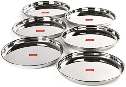 Buy KC Stainless Steel Dinner Plate | Thali | Khumcha Plate with Laser ...