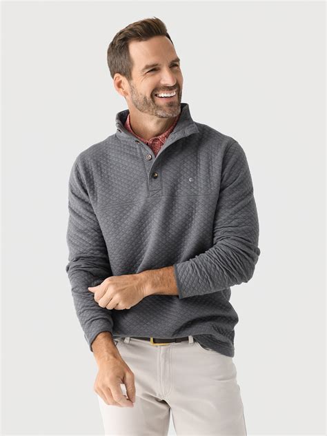Criquet Men's Quilted Pullover | $164.00 | Saint Bernard