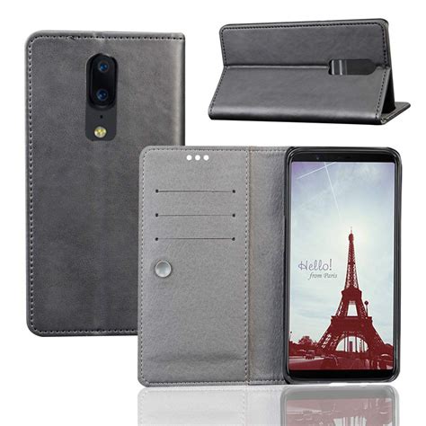OnePlus 6 Wallet Case,Smarit Stylish Slim PU Leather Excellent Stand ...
