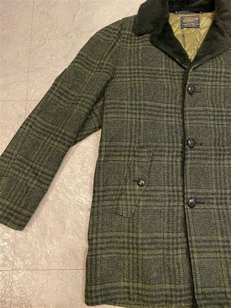 50年代 vintage PENDLETON ペンドルトン ウール カーコート ジャケット キルティング メンズ アウター アウトドア 50s ...