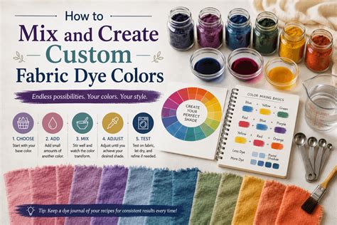Creating Custom Fabric Dye Colors: A Complete Mixing Guide – rangedhaga