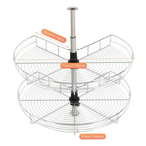 YUNRUX Gabinete de carrusel giratorio Diseño de esquina de 270 ...