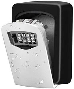 GOBBLER Key Safe Wall Mounted Metal Storage Box with Combination Code ...