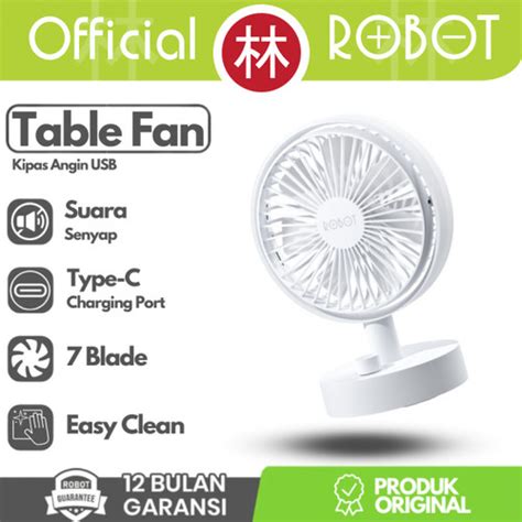 Promo Robot RT-BF18S Mini Desktop Fan Kipas Angin Meja 7 Blade - Non ...