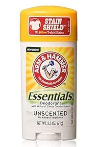 Buy Arm & Hammer Essentials Natural Deodorant Unscented - 2.5 Oz Pack ...