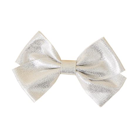 Buy Silver Sparkle Bow Barette Online - Accessorize India
