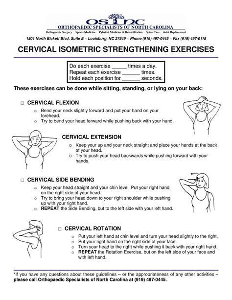Cervical Isometrics - 1501 North Bickett Blvd. Suite E ~ Louisburg, NC ...