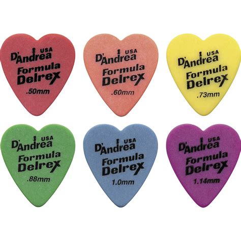 D'Andrea TD323, 0.88MH Delrex Guitar Picks, 12-Piece, Green, 0.88mm ...