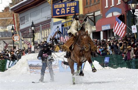 What do you get when you cross rodeo with skiing? The wild and wacky ...