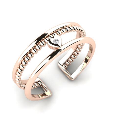 Order GLAMIRA Ring Couchero in Round cut 0.01 Carat 14ct Rose Gold ...