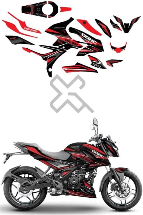 Grayfixx Red DOHC Edition Full Body Sticker for Pulsar N160/250 | Made ...